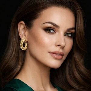 BELLINI Vintage 80s Elegant Gold and Silver Clip-On Earrings